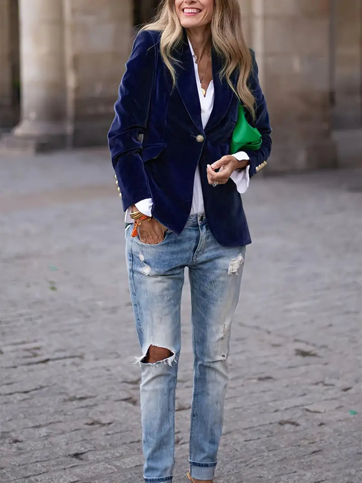 Caterina™ | Blazer in Velluto Elegante
