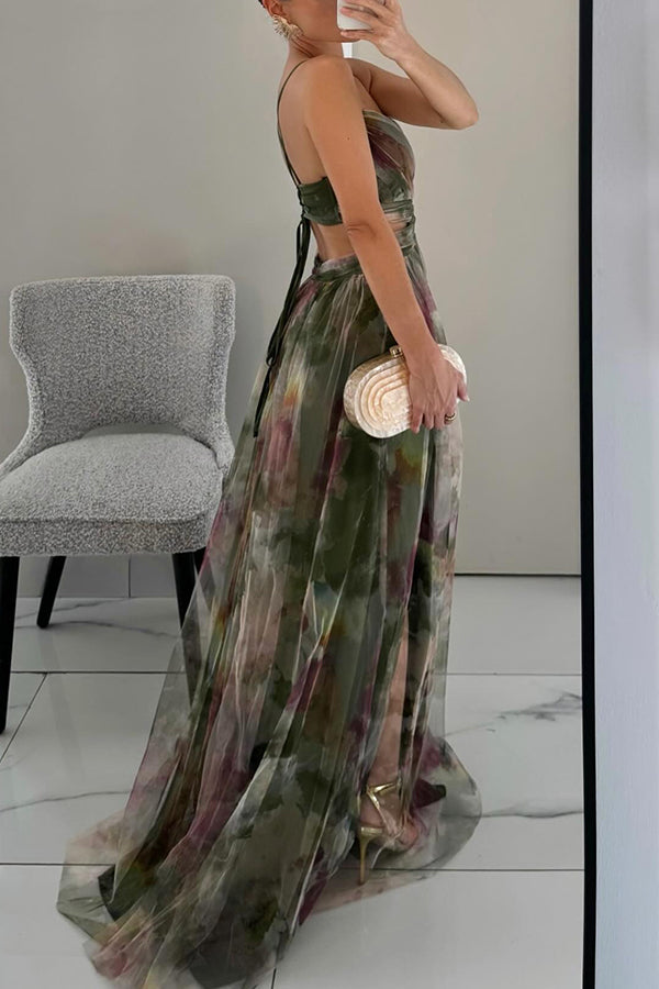 Flore™ | Maxi-Abito con Stampa Floreale