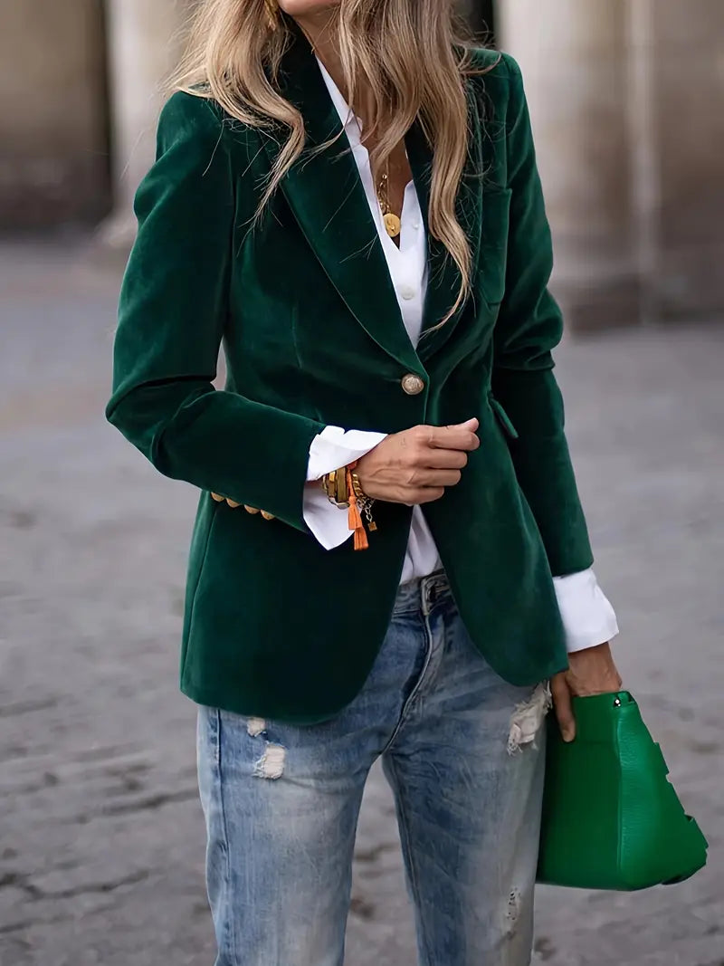 Caterina™ | Blazer in Velluto Elegante
