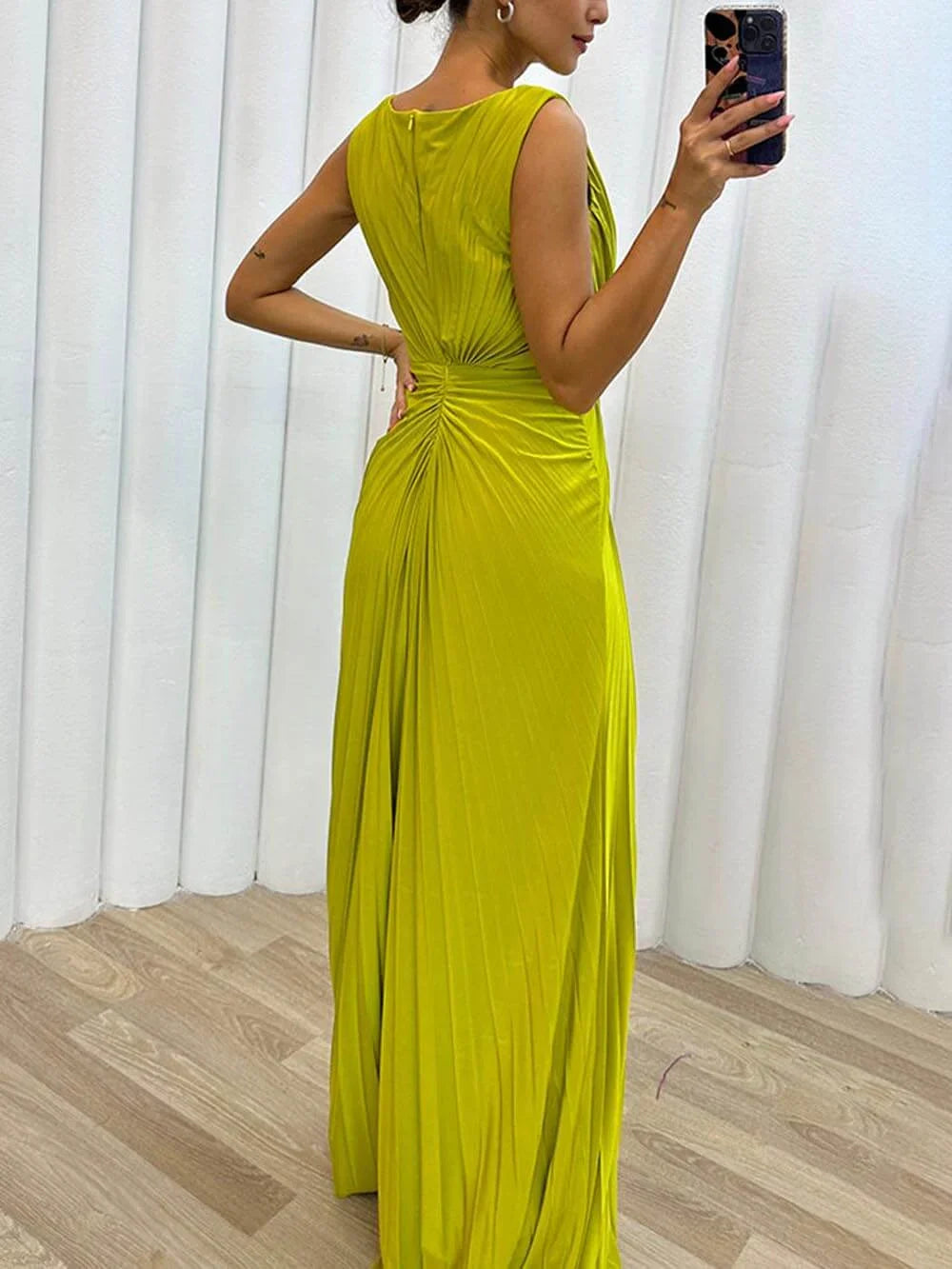 Limea™ | Abito da Sera Plissé Maxi
