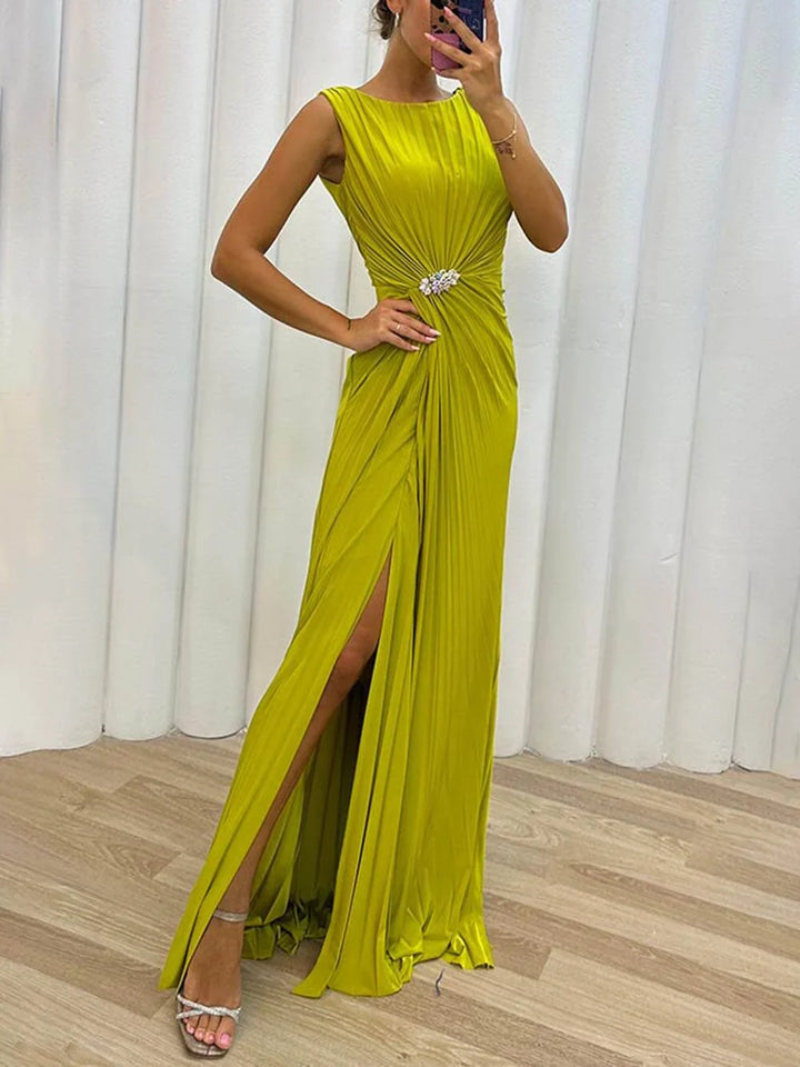 Limea™ | Abito da Sera Plissé Maxi