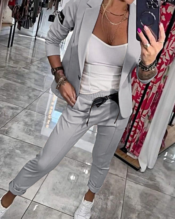 Ermel™ | Set Lussuoso con Top, Giacca e Pantaloni
