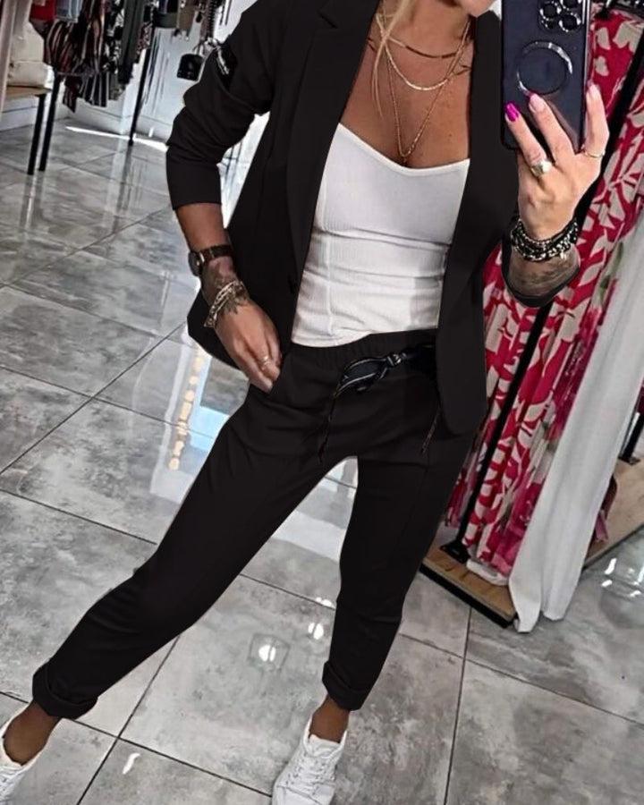 Ermel™ | Set Lussuoso con Top, Giacca e Pantaloni
