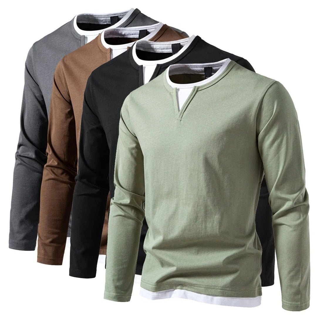 Fabio™ | Maglia Henley a manica lunga