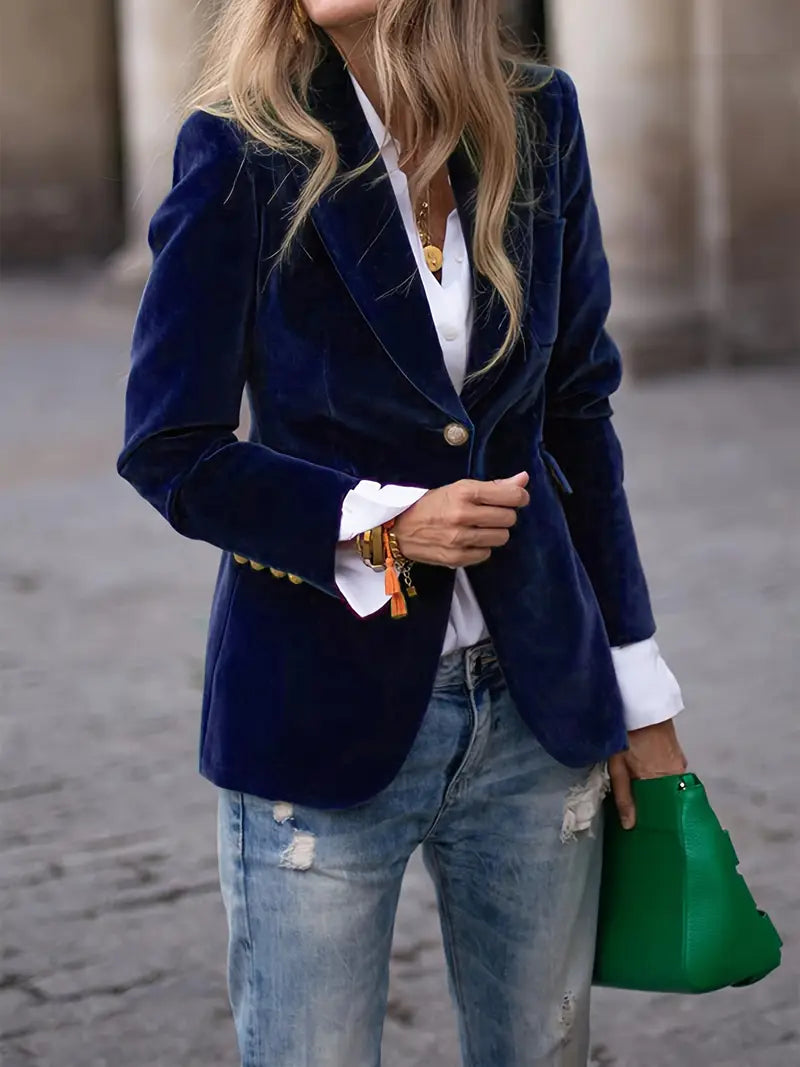 Caterina™ | Blazer in Velluto Elegante