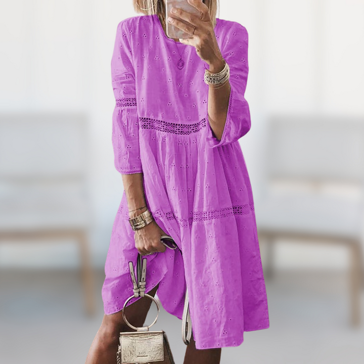 Amanda™ | Abito midi casual con maniche