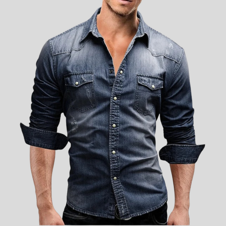 Mattia™ | Camicia Denim Moderna
