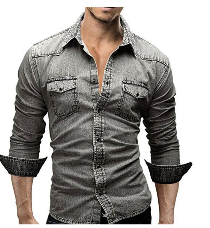 Mattia™ | Camicia Denim Moderna