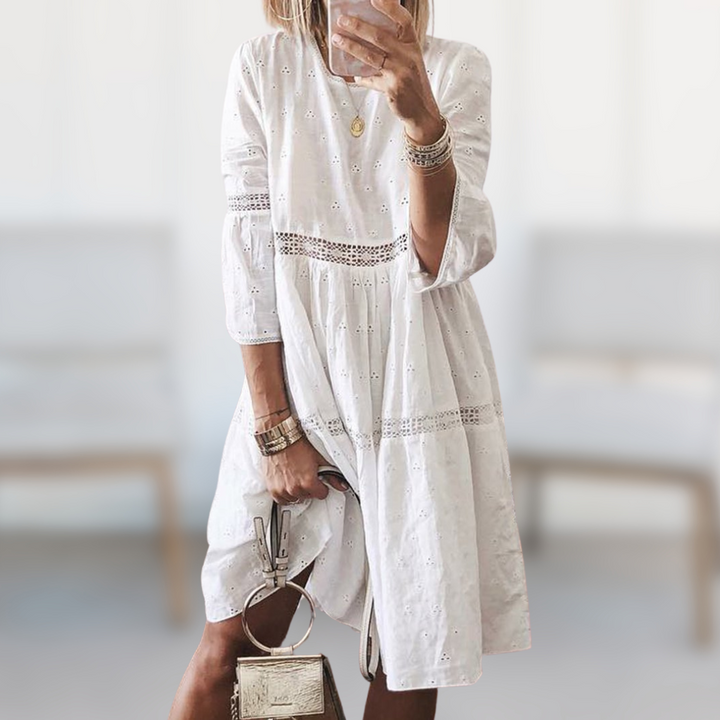 Amanda™ | Abito midi casual con maniche
