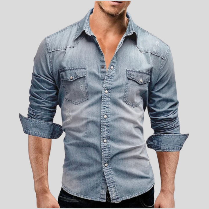 Mattia™ | Camicia Denim Moderna