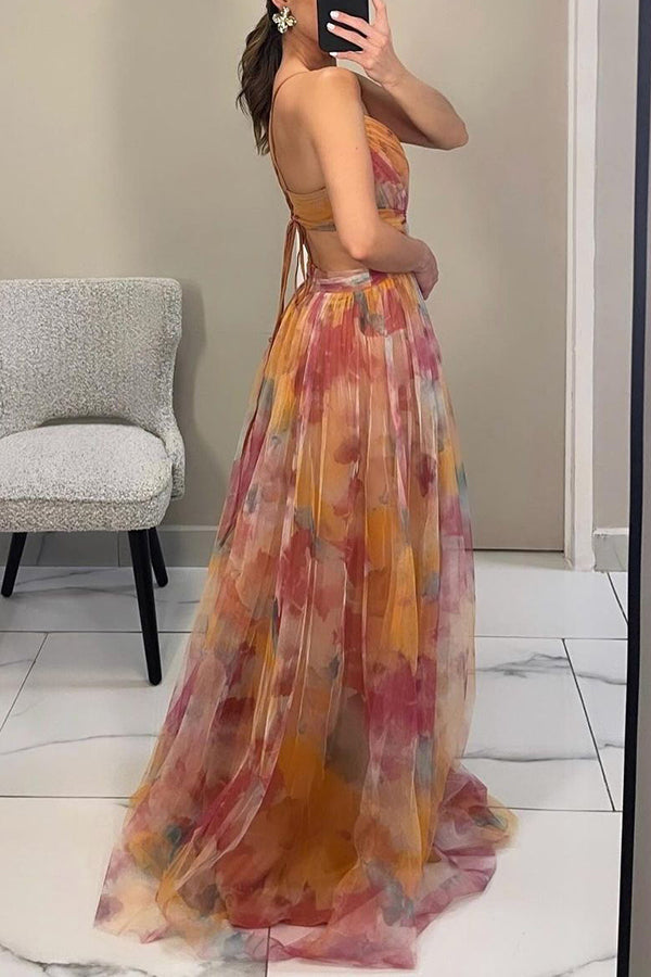 Flore™ | Maxi-Abito con Stampa Floreale