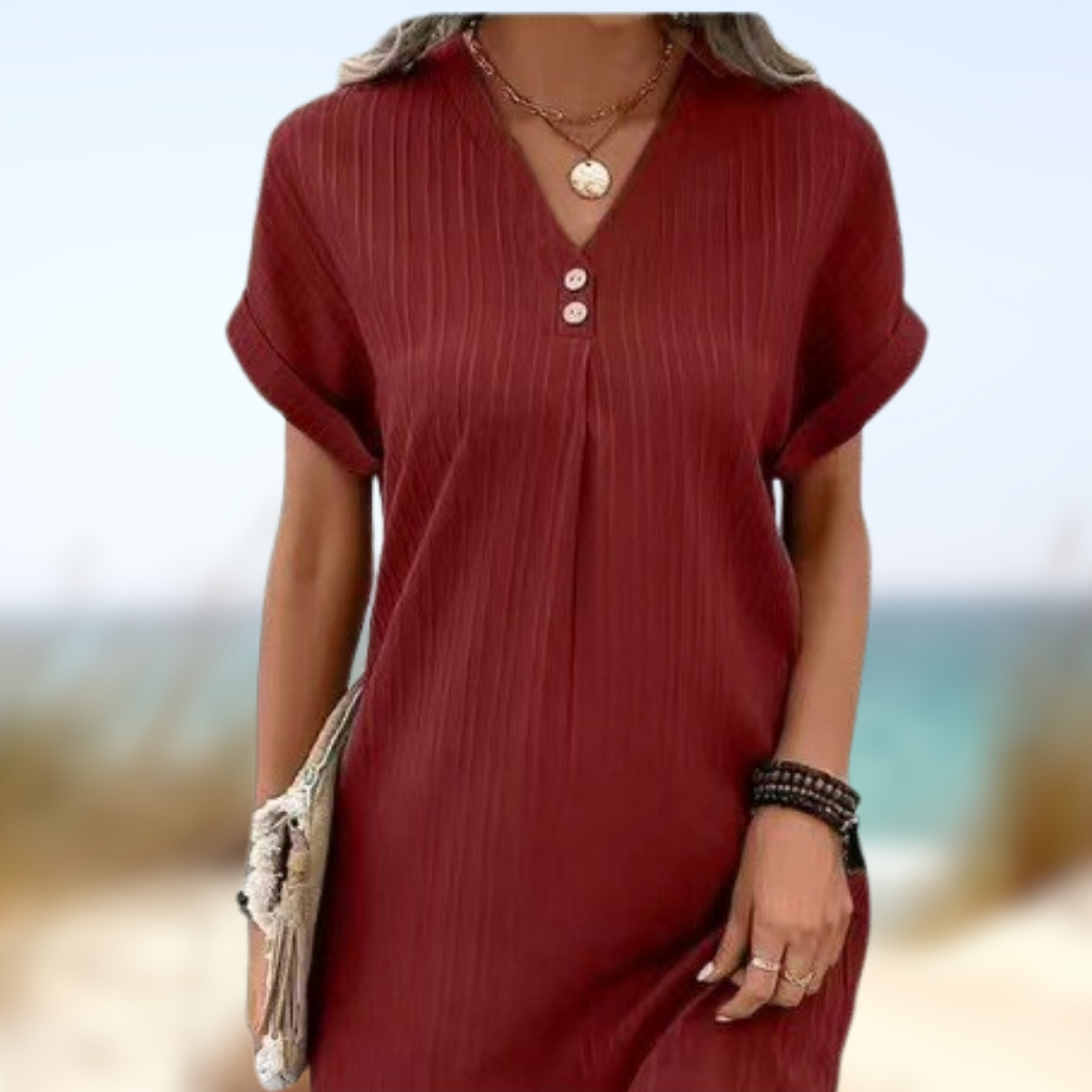 Adeline™ | Abito estivo con scollo a V