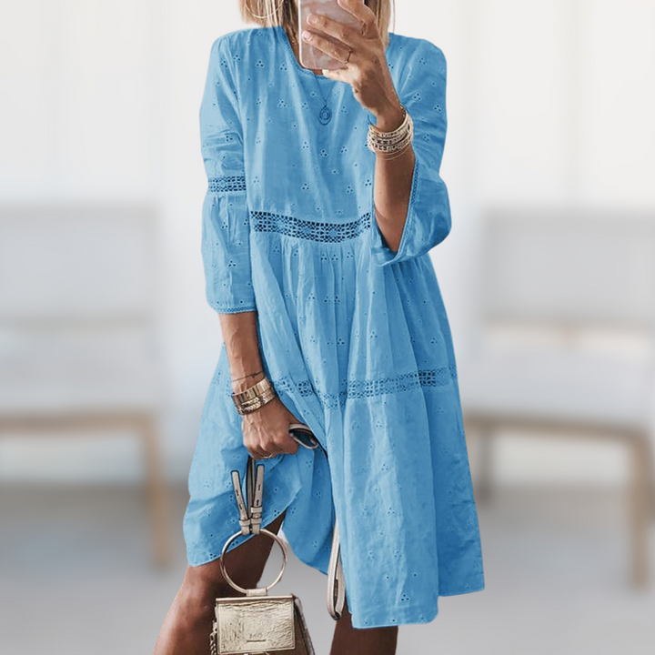 Amanda™ | Abito midi casual con maniche