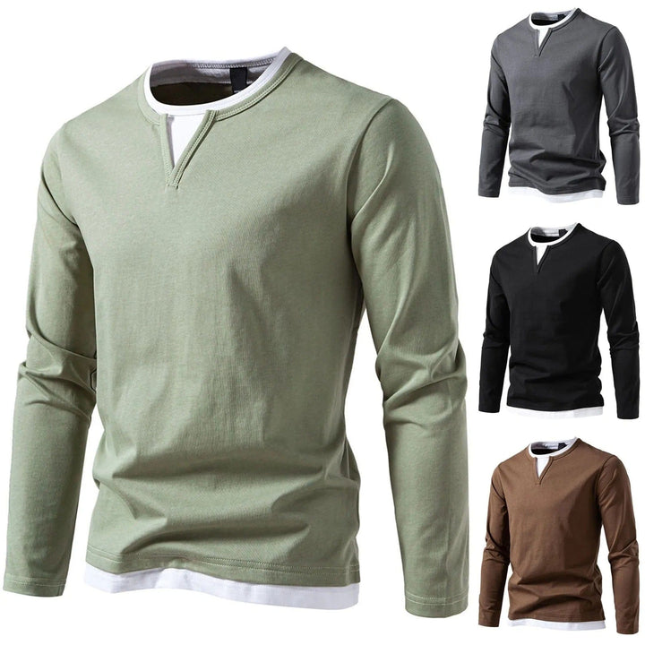 Fabio™ | Maglia Henley a manica lunga