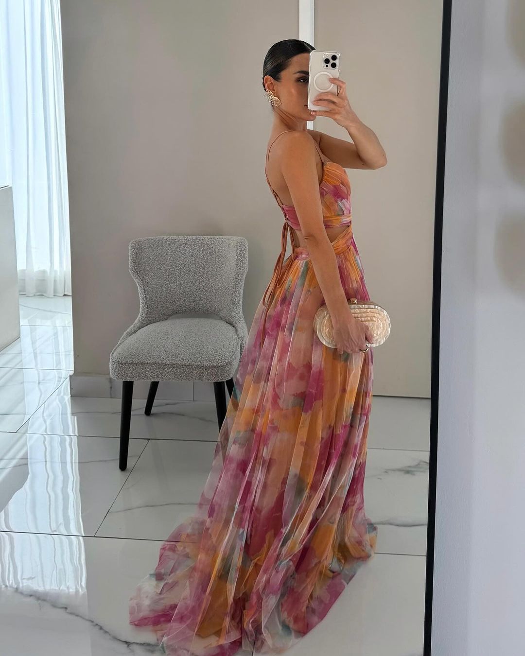 Flore™ | Maxi-Abito con Stampa Floreale