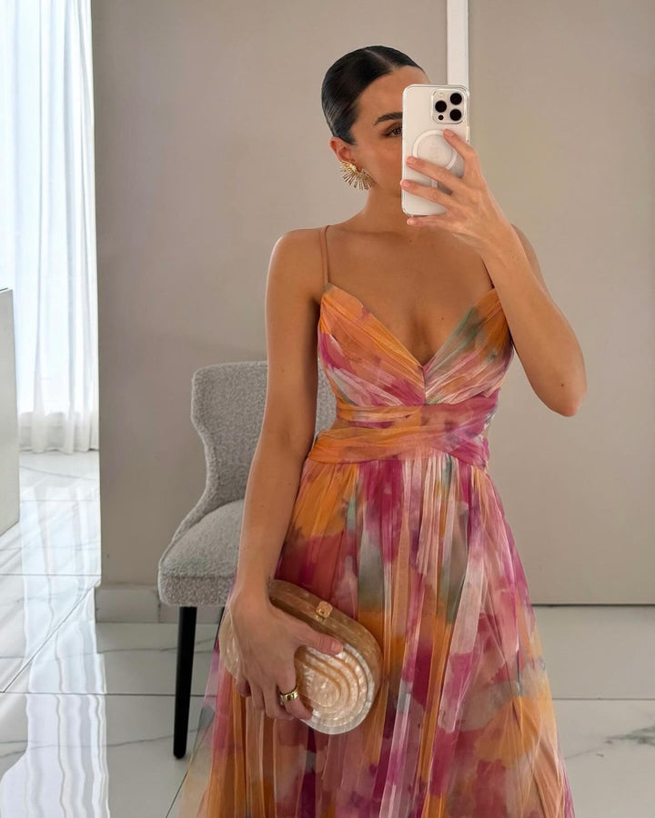 Flore™ | Maxi-Abito con Stampa Floreale