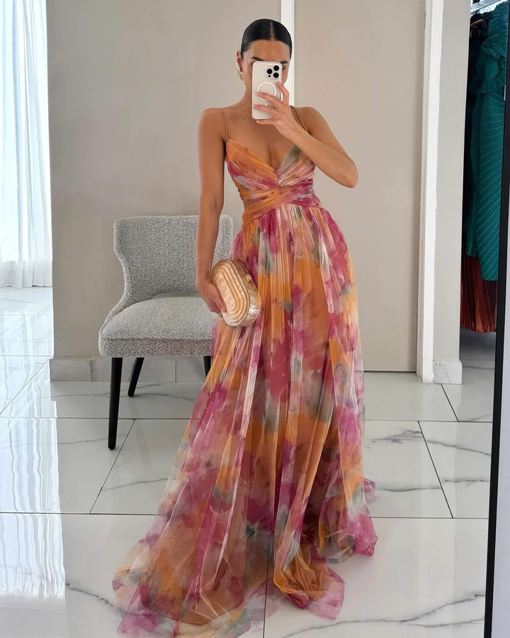 Flore™ | Maxi-Abito con Stampa Floreale