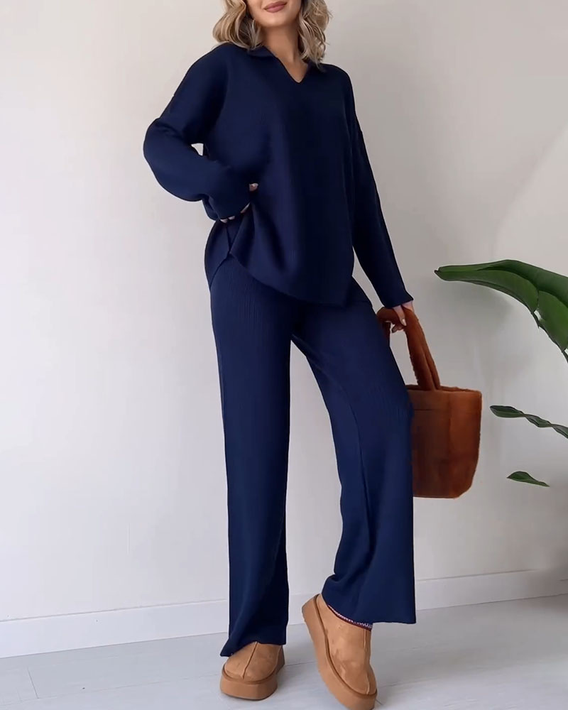 Carla™ | Set Casual in Maglia a 2 Pezzi