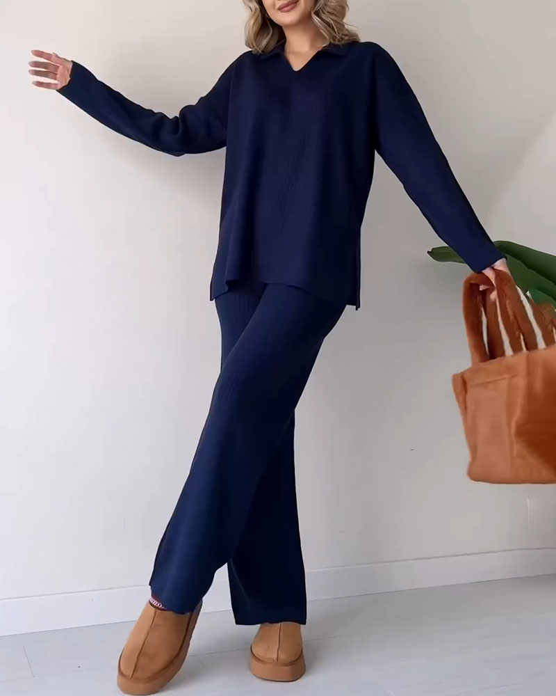 Carla™ | Set Casual in Maglia a 2 Pezzi