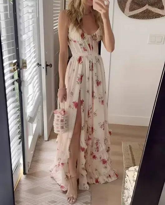 Petal™ | Abito Elegante con Stampa Floreale