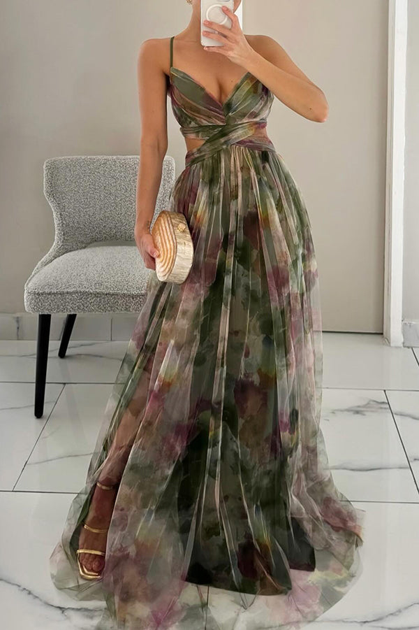 Flore™ | Maxi-Abito con Stampa Floreale