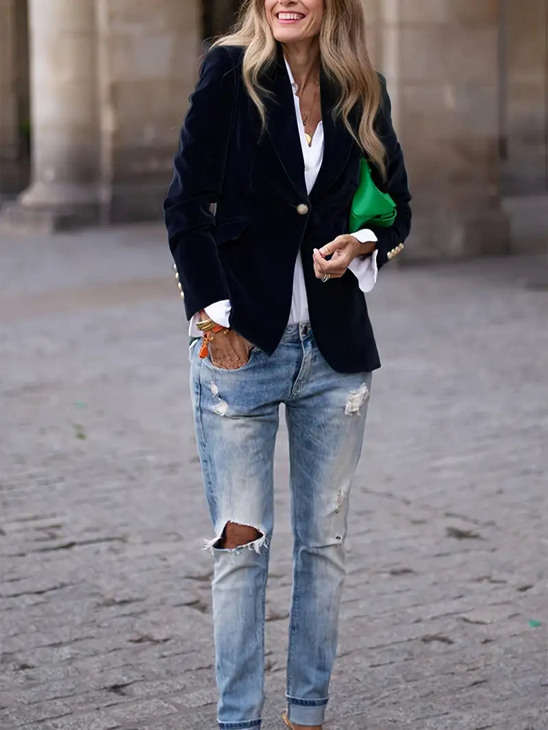 Caterina™ | Blazer in Velluto Elegante