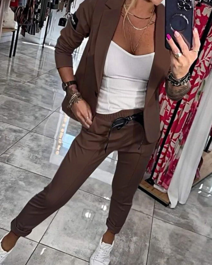 Ermel™ | Set Lussuoso con Top, Giacca e Pantaloni