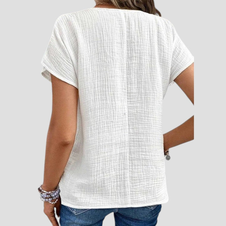 Elora™ | Blusa Elegante dal Taglio Pulito
