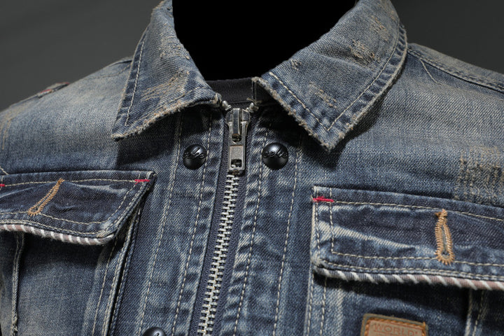 Lioro™ | Giacca Classica Denim