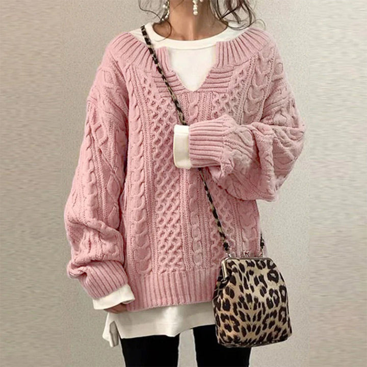 Maddie™ | Maglione Oversize Lavorato a Maglia e di Tendenza