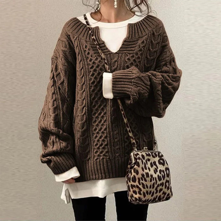 Maddie™ | Maglione Oversize Lavorato a Maglia e di Tendenza