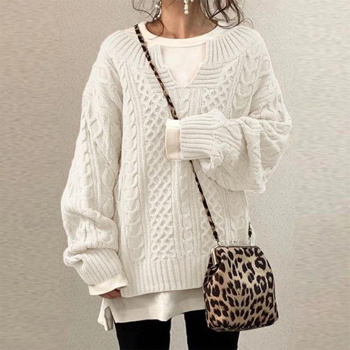 Maddie™ | Maglione Oversize Lavorato a Maglia e di Tendenza