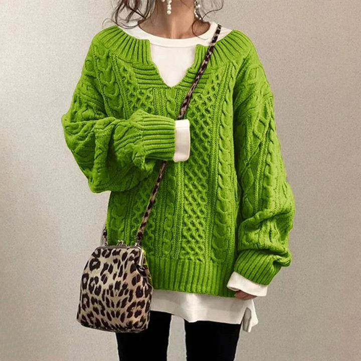 Maddie™ | Maglione Oversize Lavorato a Maglia e di Tendenza