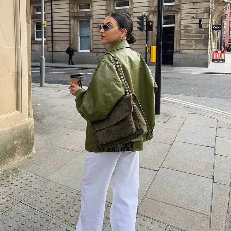 Vyxen™ | GIACCA IN PELLE OVERSIZE