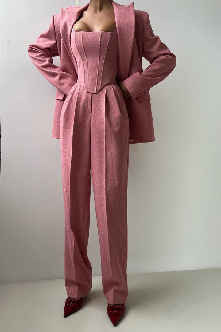 Lidia™ | Completo a tre pezzi con blazer doppiopetto