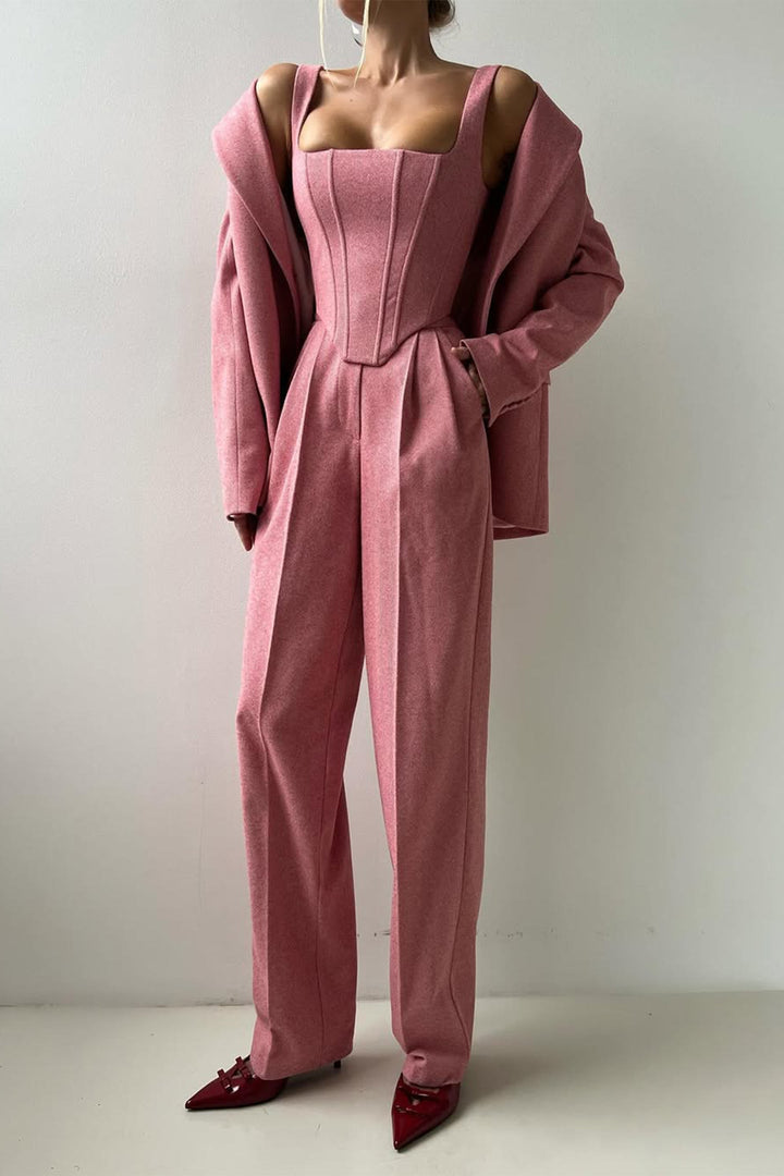 Lidia™ | Completo a tre pezzi con blazer doppiopetto