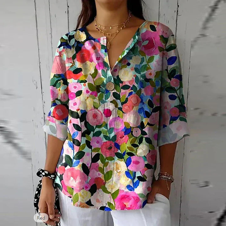 Debra™ | Blusa Chic Floreale