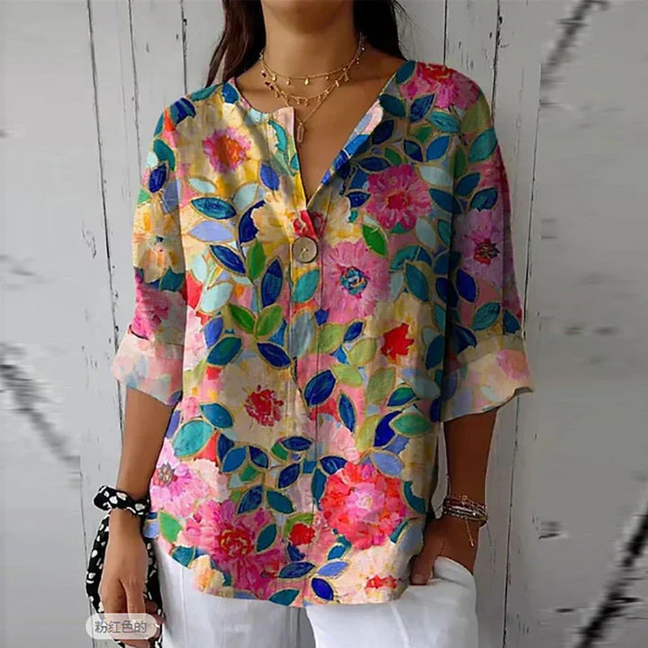 Debra™ | Blusa Chic Floreale