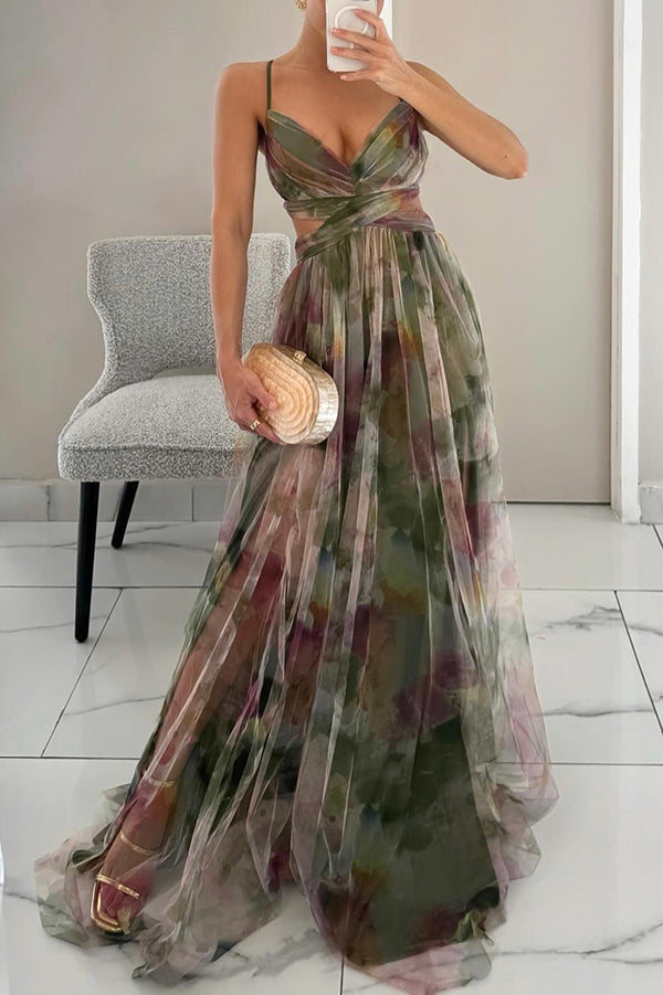 Flore™ | Maxi-Abito con Stampa Floreale