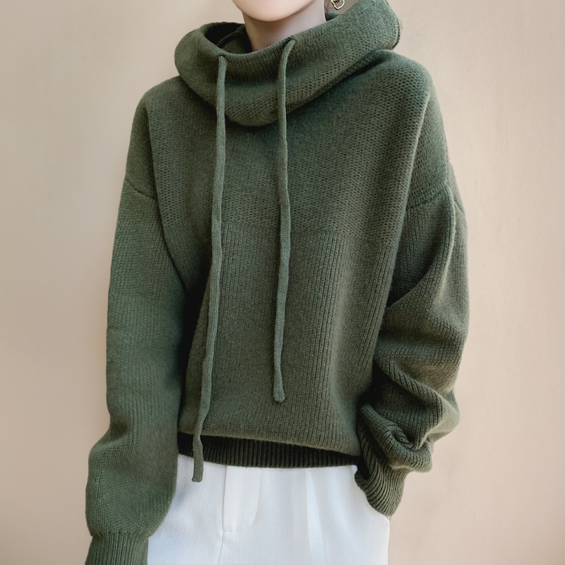 Ilaria™ | Maglione a Collo Alto in Maglia