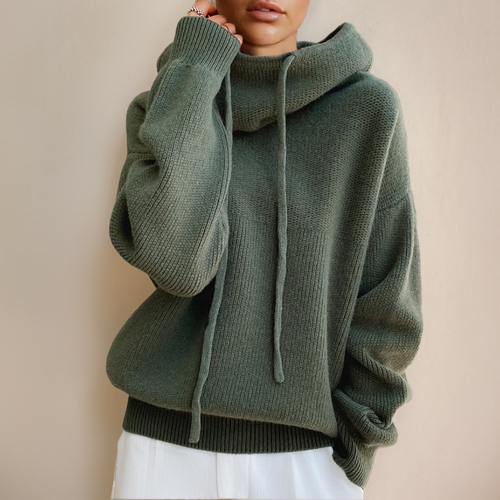 Ilaria™ | Maglione a Collo Alto in Maglia