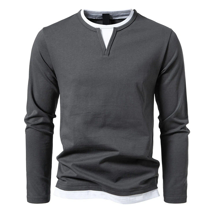 Fabio™ | Maglia Henley a manica lunga
