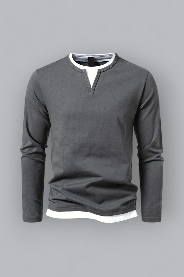 Fabio™ | Maglia Henley a manica lunga