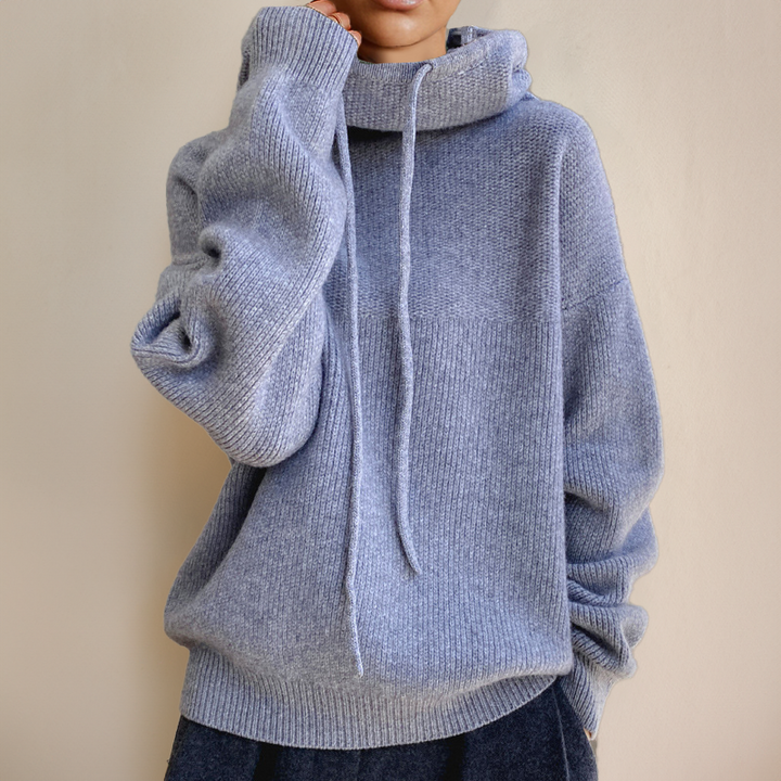 Ilaria™ | Maglione a Collo Alto in Maglia