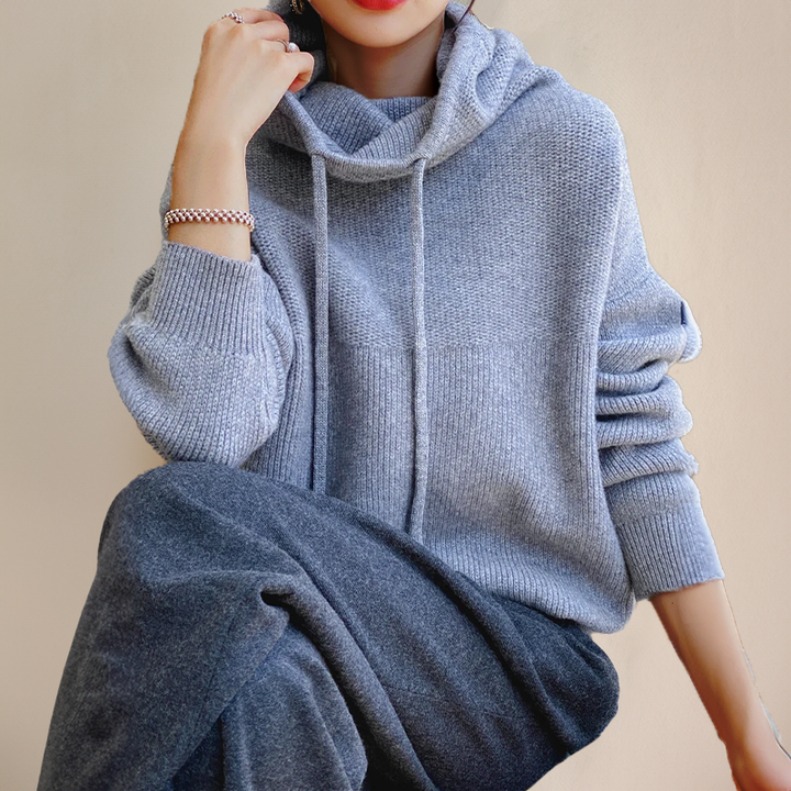 Ilaria™ | Maglione a Collo Alto in Maglia