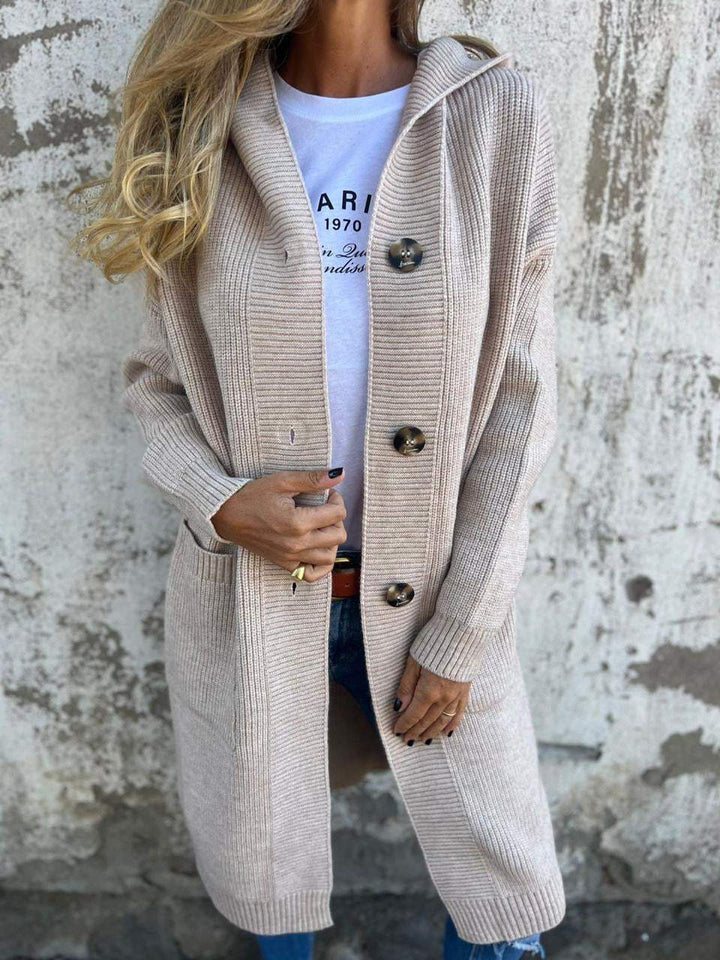 Gemma™ | Elegante Lungo Cardigan Lavorato a Maglia