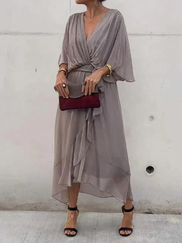 Ligia™ | Abito fluido con Scollo a V