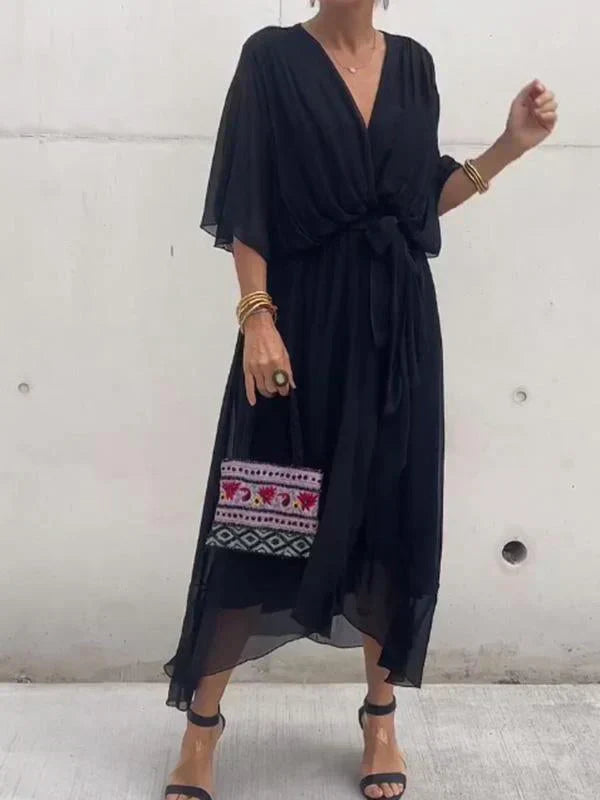 Ligia™ | Abito fluido con Scollo a V