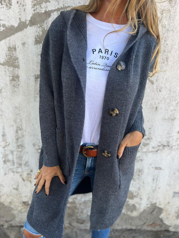 Gemma™ | Elegante Lungo Cardigan Lavorato a Maglia
