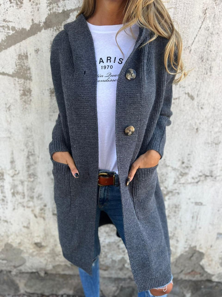 Gemma™ | Elegante Lungo Cardigan Lavorato a Maglia